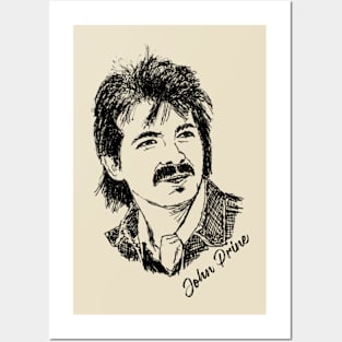 John Prine Line Posters and Art